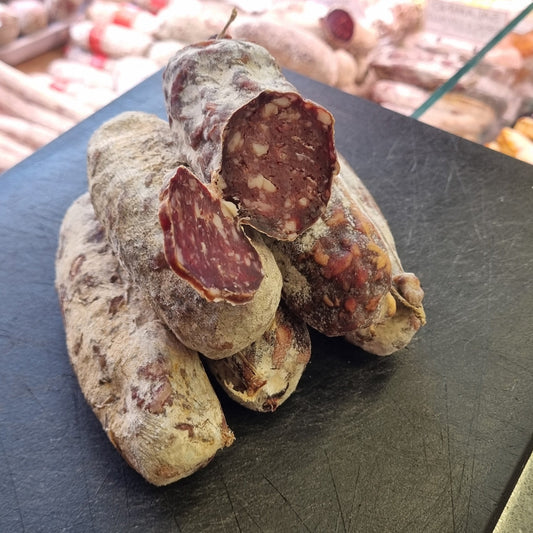 SALAMINO DI CAVALLO E PANCETTA
